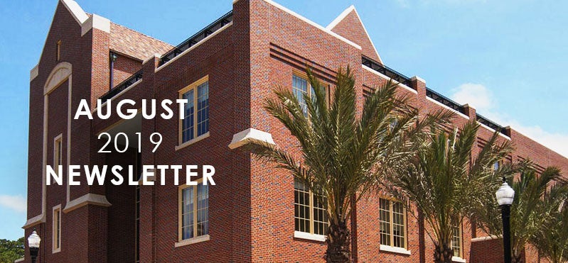 August 2019 Newsletter